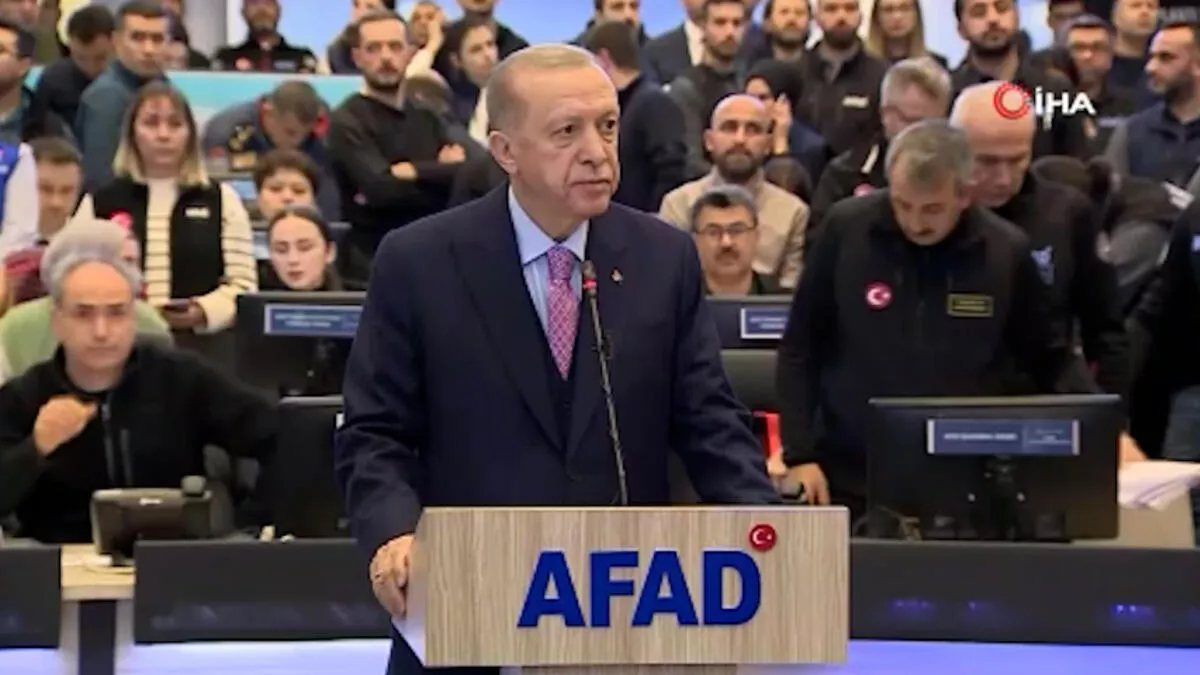Cumhurbaşkanı Recep Tayyip Erdoğan, 7,7 büyüklüğündeki Kahramanmaraş depreminin son bir