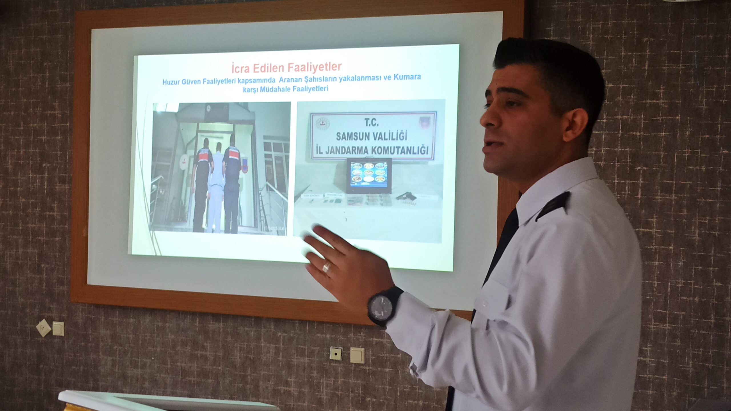 Samsun’un Bafra ilçesinde 4 yıldır görev yapan İlçe Jandarma Komutanı