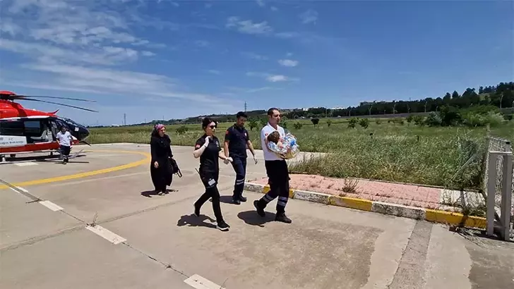 Diyarbakır’ın Silvan ilçesinde süt kazanına düşen 2 yaşındaki S.B.Ç. isimli