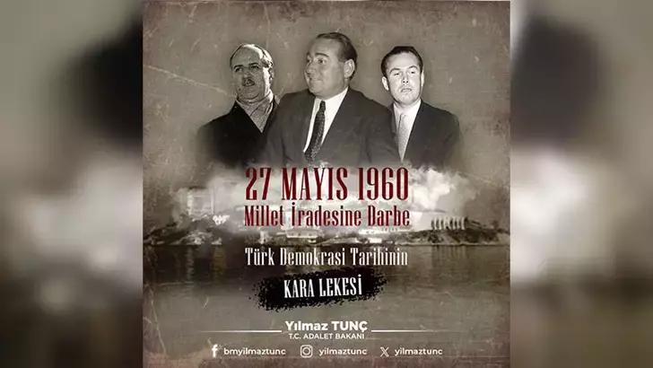 Adalet Bakanı Yılmaz Tunç, “Aziz milletimizin desteğiyle Cumhurbaşkanımız Sayın Recep Tayyip