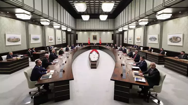 Cumhurbaşkanlığı Kabinesi, Cumhurbaşkanı Recep Tayyip Erdoğan başkanlığında toplandı. Kaan ULUANKARA-Kabine