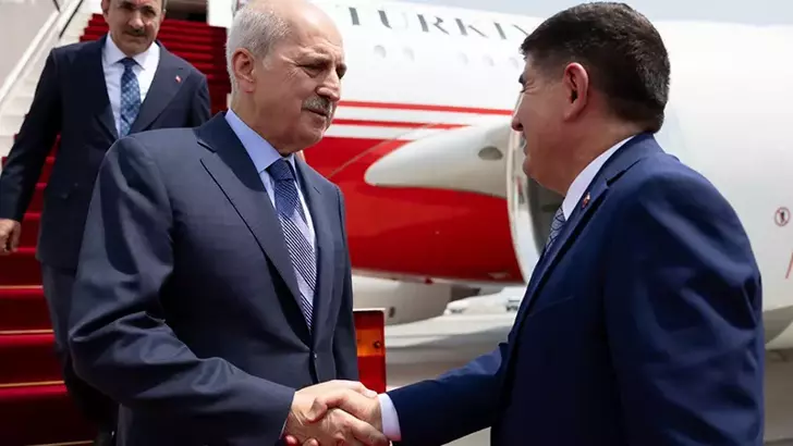 KATAR-Türkiye Büyük Millet Meclisi (TBMM) Başkanı Numan Kurtulmuş , Hamas Siyasi Büro