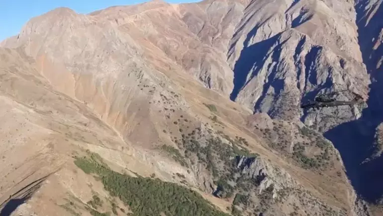 Tunceli‘de jandarmanın düzenlediği ‘Büyük Sonbahar Operasyonu’ kapsamında Ali Boğazı, Ahpanos,