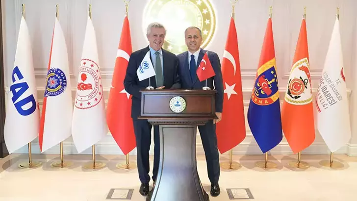 İçişleri Bakanı Ali Yerlikaya, Birleşmiş Milletler (BM) Mülteciler Yüksek Komiseri