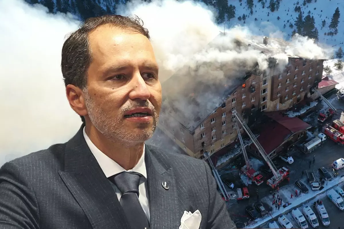 Yeniden Refah Partisi Genel Başkanı Fatih Erbakan, “Bolu Kartalkaya’daki otel yangını