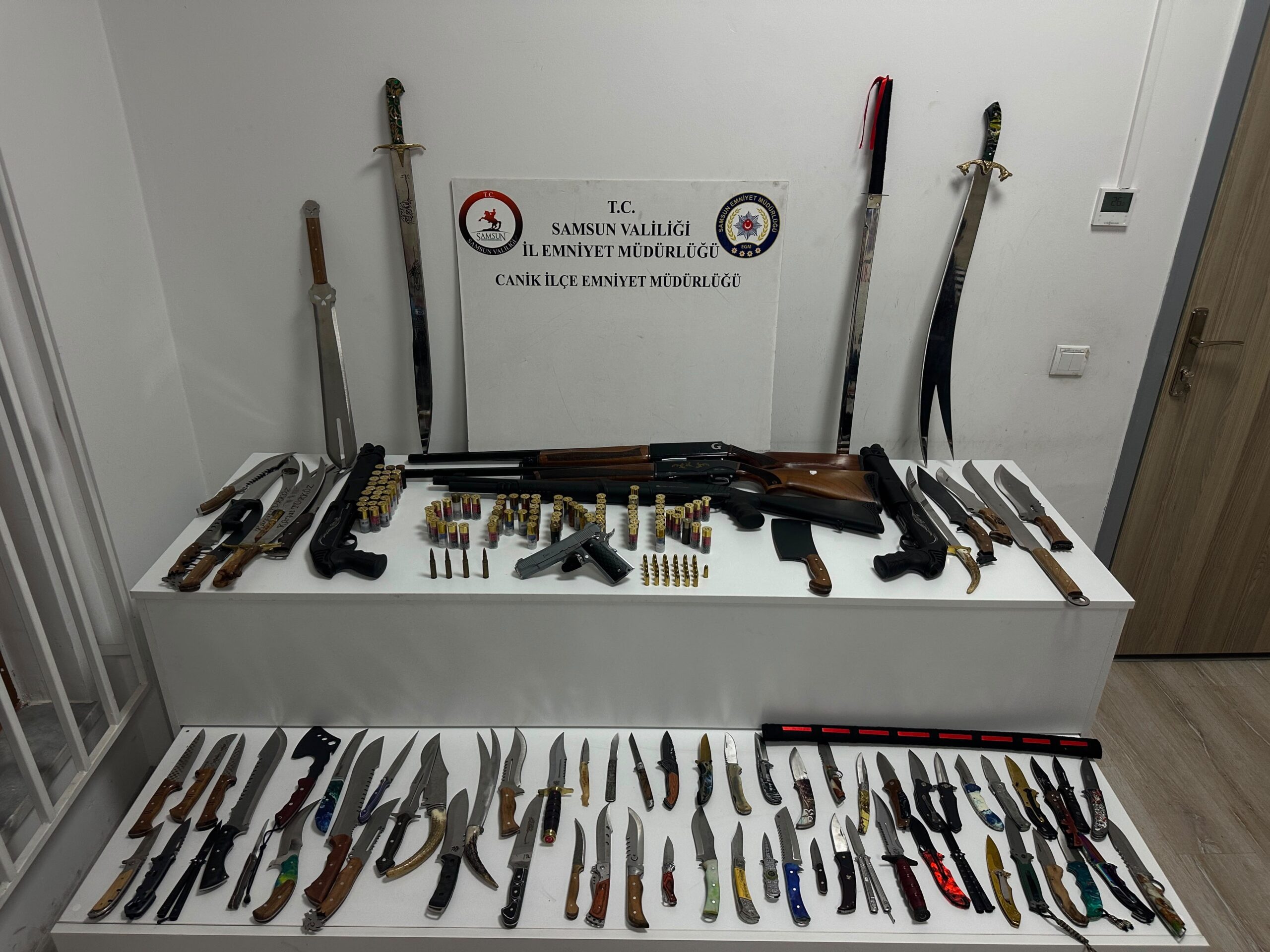 Muhammer Ay SAMSUN – Samsun’un Canik ilçesinde polis ekiplerince düzenlenen