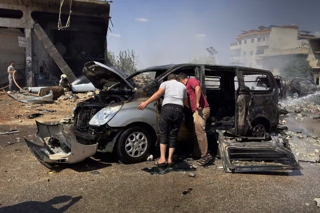 Farrah Abou Jaib İDLİB  – Suriye’nin İdlib kırsalında bomba yüklü