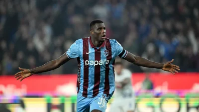 Gökmen Şahin TRABZON- Trabzonspor’un Nijeryalı golcüsü Paul Onuachu, Samsunspor karşısında