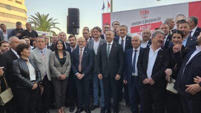 Erdi Demir SAMSUN  – Yeni Parti Samsun İl Başkanlığı binası,