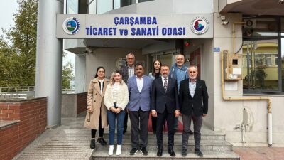 Yeşilırmak Gazeteciler Cemiyeti Derneği Başkanı Erol Şeker ve beraberindeki heyet,